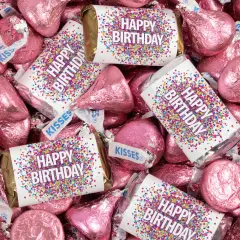 Birthday Candy Party Favors Hershey's Miniatures and Kisses by Just Candy - Available in Multiple Colors