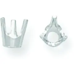14K White Gold 3 Prong Round Open Back Setting 4.1mm