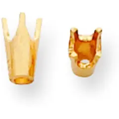 14K Gold 4 Prong Round High Base Setting 2.7mm