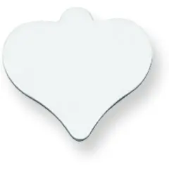 Sterling Silver Heart Stamping Disc