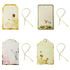 Wrapables Printing Tag, Set of 24 Rose Girl