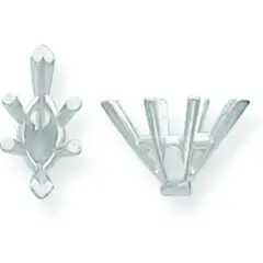 14K White Gold 6 Prong Marquise Center Head 6.5x12mm