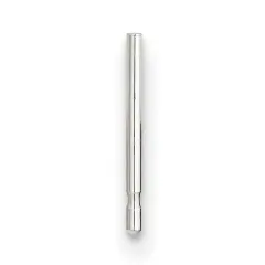 Sterling Silver Single Notched .030 X .375 Inch Post 12 Pack - Pack of 12