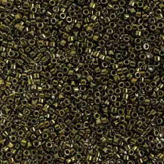 Miyuki Delica 50g Metallic Glass Beads, 11/0 Olive (DB0011)