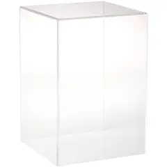 Plymor Clear Acrylic Display Case with No Base, 8" W x 8" D x 12" H