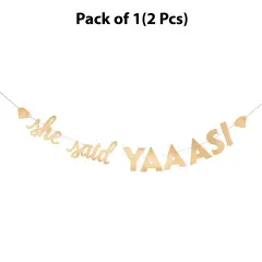 Garland Gold Color (SHE SADE WAAAS!) - 7 feet long | Golden Elegance Garland Gold Treasures | RAHEEV&reg;