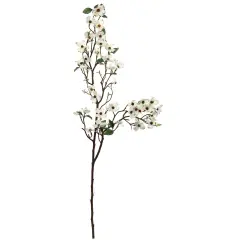 50" White Dogwood Spray 3-Pack - Silk Blooms, Lifelike Artificial Flowers, Elegant Decor - Perfect for Weddings, Events, Spring & All-Season Displays, Floral Home by Artificial Flowers
