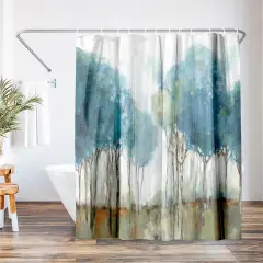 Americanflat 71" x 74" Shower Curtain, Misty Meadow II by PI Creative Art
