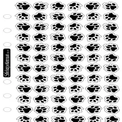 Sticko Animal Tracks Clear Stickers