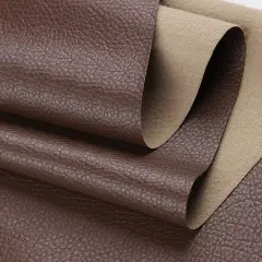 Vinyl Fabric Faux Leather Boat Auto Upholstery 54" By the Yard Brown