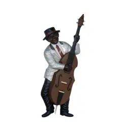 Jazz Band Bass Guitar Player Wall Decor