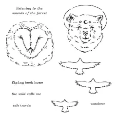 Danielle Mack Cling Stamps-In The Wild