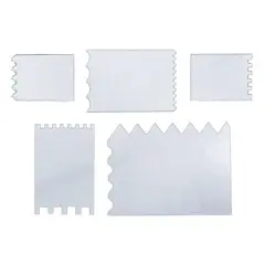 DecoArt Impasto Paint Accessories 5/Pkg-Clear Texture Cards
