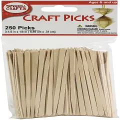Pepperell Crafts Craft Picks 250/Pkg-3.5"X0.125"