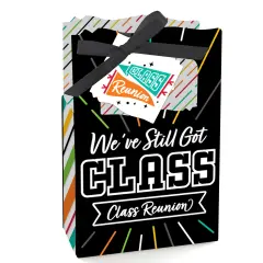 Big Dot of Happiness Still Got Class - High School Reunion Party Favor Boxes - Set of 12