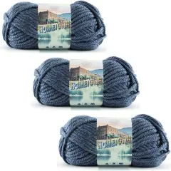(Pack of 3) Lion Brand Hometown Yarn-Washington Denim