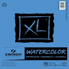 Canson XL Watercolor Paper Pad 9"X12"-30 Sheets