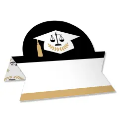 Big Dot of Happiness Law School Grad - Future Lawyer Graduation Party Tent Buffet Card - Table Setting Name Place Cards - Set of 24