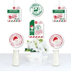 Big Dot of Happiness Santa's Special Delivery - Gift Tag Decorations DIY From Santa Claus Christmas Essentials - Set of 20