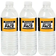 Big Dot of Happiness Set the Pace - Running - Track, Cross Country or Marathon Party Water Bottle Sticker Labels - Set of 20