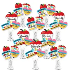 Big Dot of Happiness Teacher Retirement - Happy Retirement Party Centerpiece Sticks - Showstopper Table Toppers - 35 Pieces