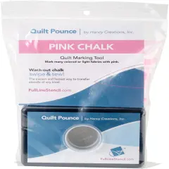 Hancy Quilt Pounce Pad W/Chalk Powder-4oz Pink