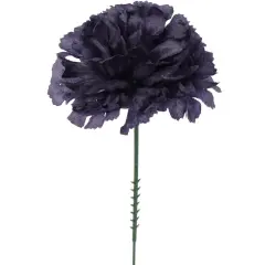 100-Pack Navy Blue Carnation Picks with 5-Inch Stems and 3.5-Inch Blooms, Elegant Floral Accents for Weddings, Events, and Everyday Decor, Floral Home by Artificial Flowers