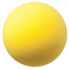 Uncoated Regular Density Foam Ball, 8-1/2", Yellow