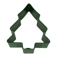 Tree Snow Covered Cookie Cutter (Green, 3.5")