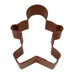 Gingerbread Boy Cookie Cutter (Brown, 3.75")