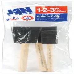 JEN Poly-Sponge Brushes 3/Pkg-1", 2" & 3" Widths