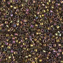 Miyuki Delica Bead 10/0, DBM0023, Metallic Gold Iris