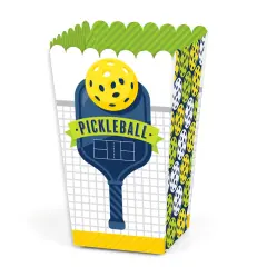 Big Dot of Happiness Let&rsquo;s Rally - Pickleball - Birthday or Retirement Party Favor Popcorn Treat Boxes - Set of 12