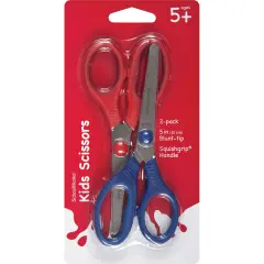 Fiskars Schoolworks Kids' Squishgrip Scissors 5" 2/Pkg-Blunt Tip