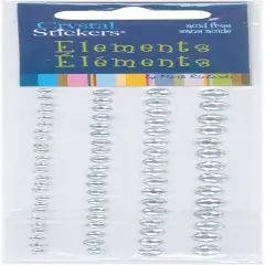 Mark Richards Crystal Stickers Elements 3-6mm Assorted 76/Pk-Round - Clear