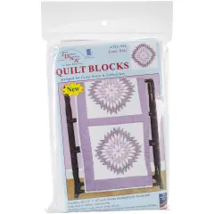 Jack Dempsey Stamped White Quilt Blocks 18"X18" 6/Pkg-Lone Star