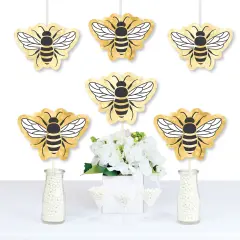 Big Dot of Happiness Little Bumblebee - Decorations DIY Bee Baby Shower or Birthday Party Essentials - Set of 20