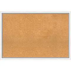 Morgan Wood Framed Corkboard, Natural Cork Morgan White Blue