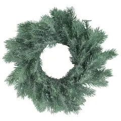 Northlight Traditional Frosted Green Pine Decorative Christmas Wreath - 12" - Unlit