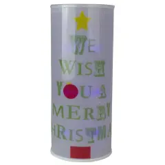 Midwest White Translucent Battery Operated Lighted Hanging Christmas Lantern 14"