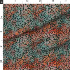 Various Fabrics by the Yard or Fat Quarter Animal Print Crocodile Alligator Whimsical Green Teal Red Orange Swamp Chic Custom Printed Fabric by Spoonflower