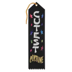 Beistle - Cutest Costume Award Ribbon - 2" x 8" - 6 Pack