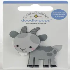 Doodlebug Doodle-Pops 3D Stickers-Billy Goat