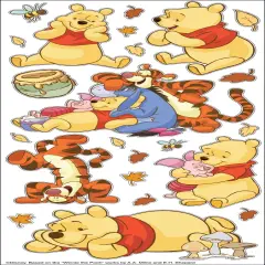 EK Success Disney Large Flat Stickers - Pooh with Characters, 23pcs