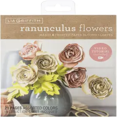 Lia Griffith Paper Stack 6"X6.5" 24/Pkg-Ranunculus