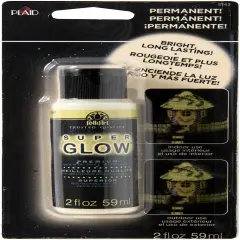 FolkArt Super Glow Acrylic Glow-In-The-Dark Paint Carded 2oz-Green