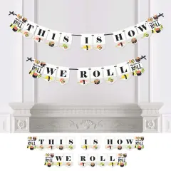 Big Dot of Happiness Let's Roll - Sushi - Japanese Party Bunting Banner - Party Decorations - This is How We Roll
