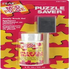 Plaid Mod Podge Puzzle Saver W/Foam Brush-2oz