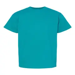 Hanes&reg; Essential-T Youth Short Sleeve Crew Neck T-Shirt Athletic teal