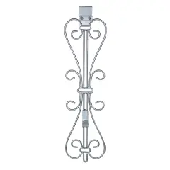 Adjustable Wreath Hanger for Door - Elegant Silver